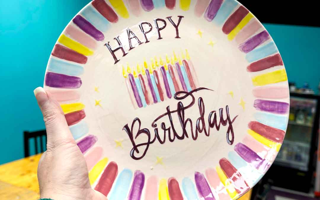 Why Hand-Painted Birthday Plates Are Having a Moment