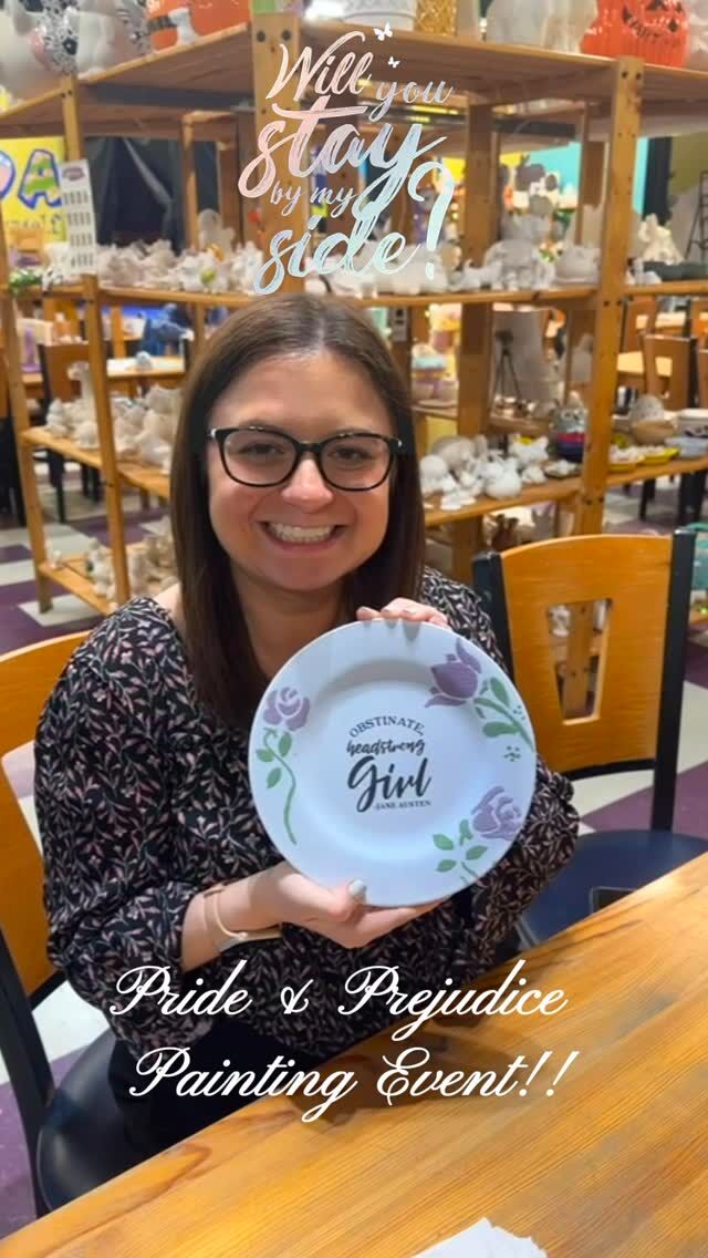 Pride & Prejudice paint night was so much fun!!! The outfits, conversations, music and creativity brought us so much joy! 
#artistforaday #artist4aday #art4aday #ceramics #art #ceramic #cleveland #kilnfired #janeaustenfan #janeaustenbooks #janeaustenhumor #prideandprejudice #movielover #movieart #englishhistory #reading #favoritebooks